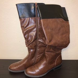Nine West Brown Knee-High Boots, size 8.5